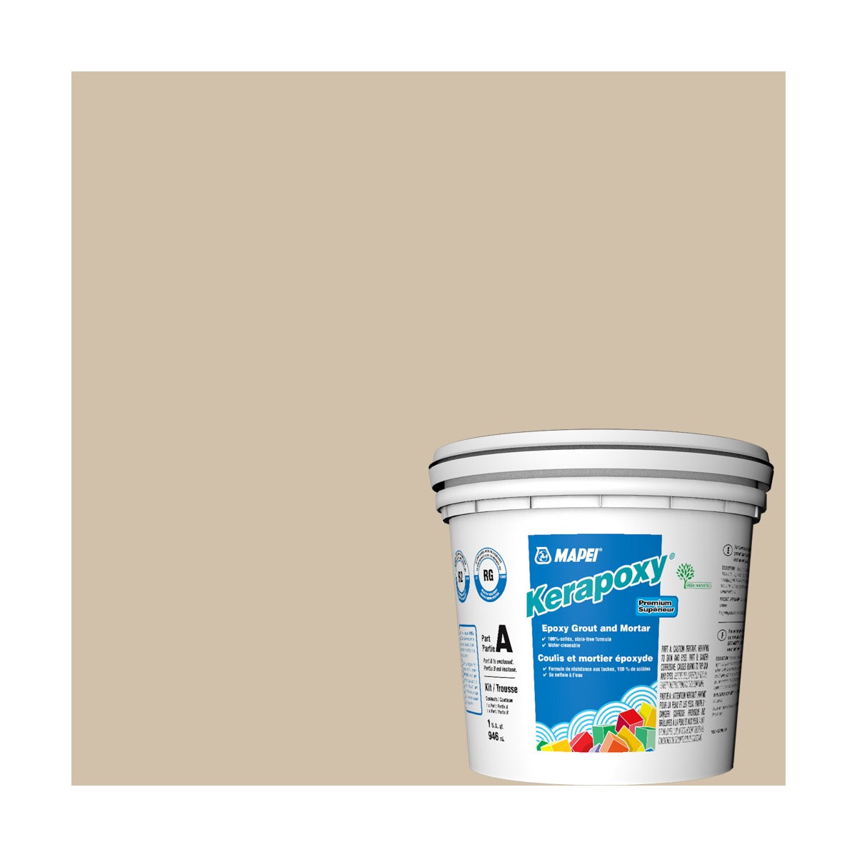 Mapei - Kerapoxy Kit Premium Epoxy Grout #5015 Bone 946 mL
