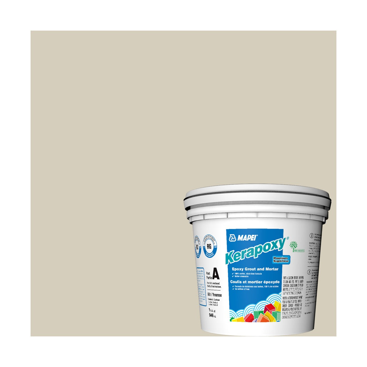 Mapei - Kerapoxy Kit Premium Epoxy Grout #5014 Biscuit 946 mL