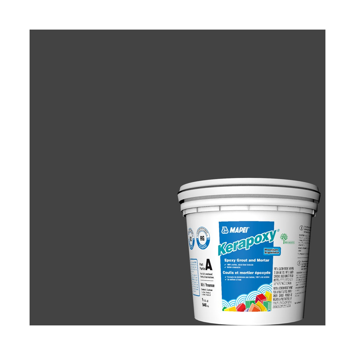 Mapei - Kerapoxy Kit Premium Epoxy Grout #5010 Black 946 mL