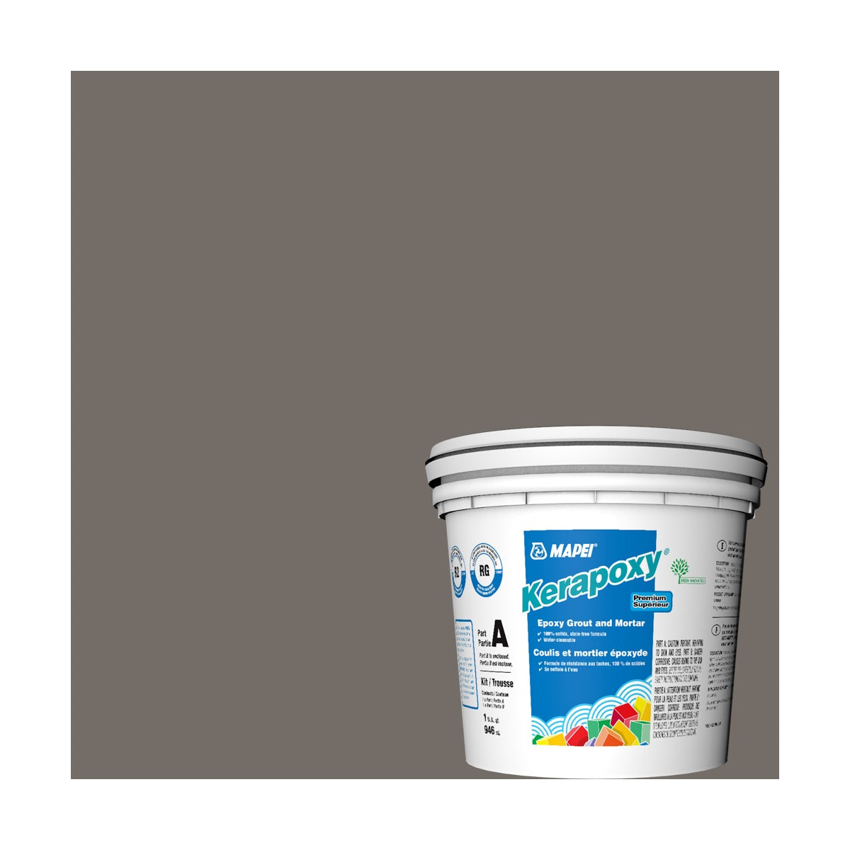 Mapei - Kerapoxy Kit Premium Epoxy Grout #5009 Gray 946 mL