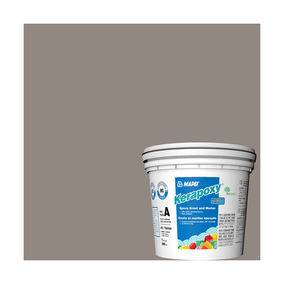 Mapei - Kerapoxy Kit Premium Epoxy Grout #5002 Pewter 946 mL