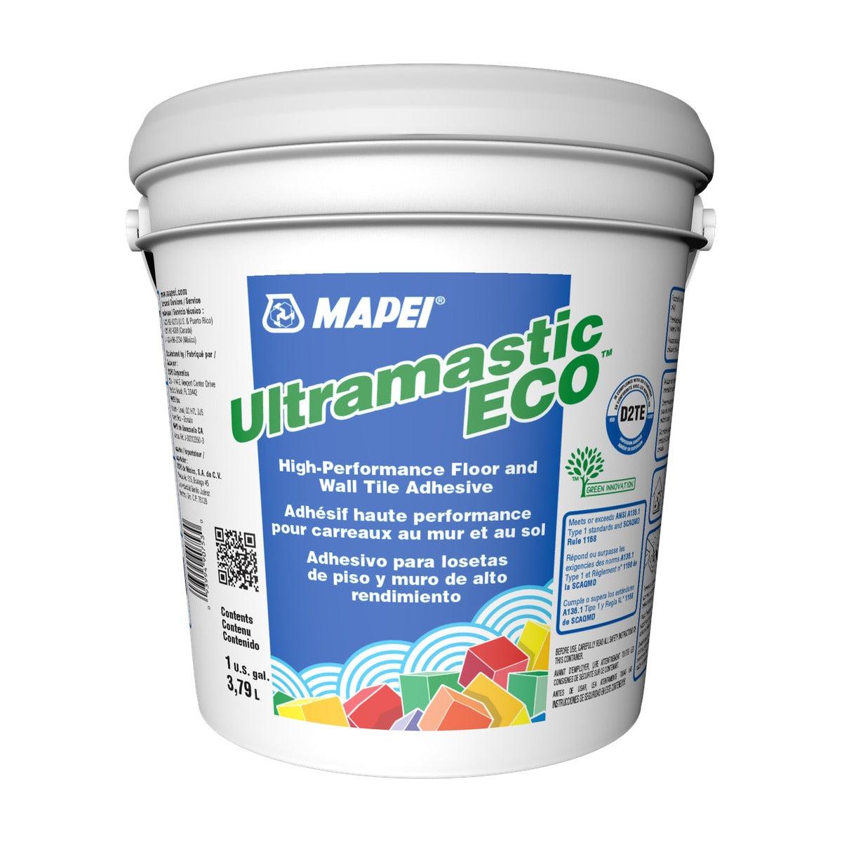 Mapei - Ultramastic ECO High-Performance Floor & Wall Tile Adhesive - 3.79 L