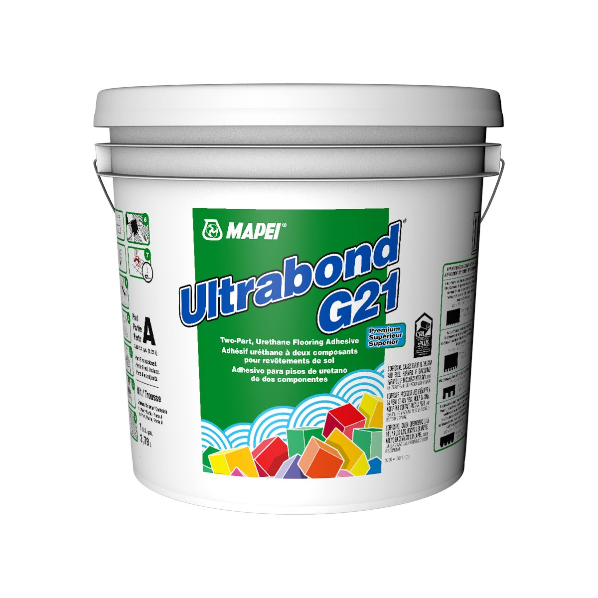 Mapei - Ultrabond G21 Premium Two-Part Urethane Flooring Adhesive - 7.57 L