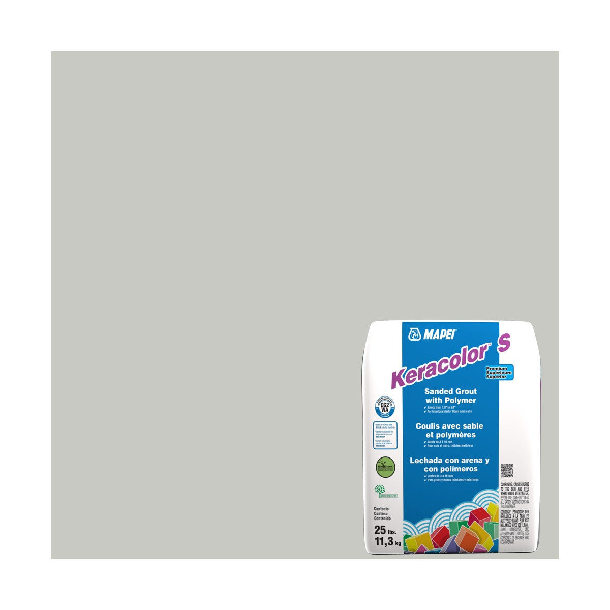 Mapei - Keracolor S Sanded Grout with Polymer #93 Warm Grey 25 lb