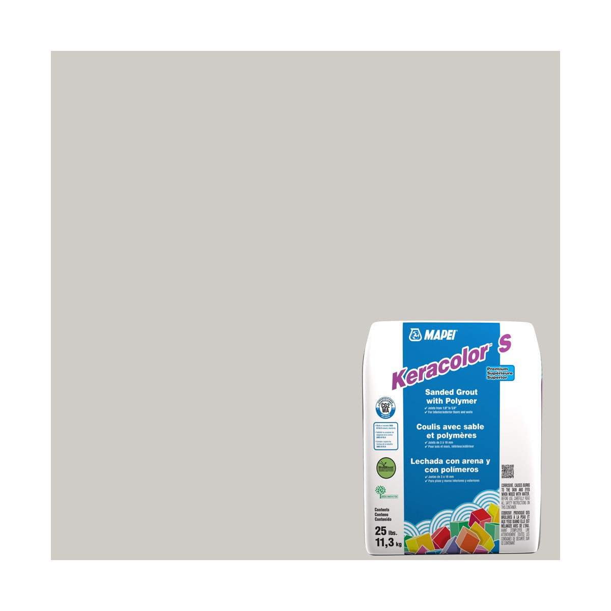 Mapei - Keracolor S Sanded Grout with Polymer #77 Frost 25 lb