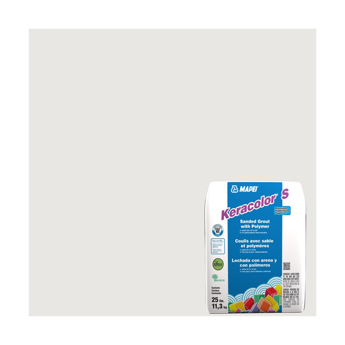 Mapei - Keracolor S Sanded Grout with Polymer #38 Avalanche 25 lb