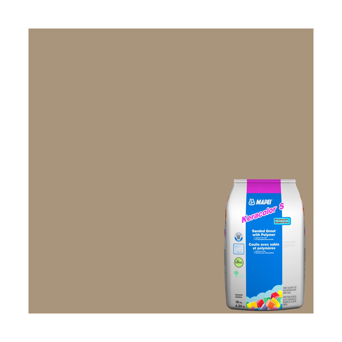 Mapei - Keracolor S Sanded Grout with Polymer #5005 Chamois 10 lb
