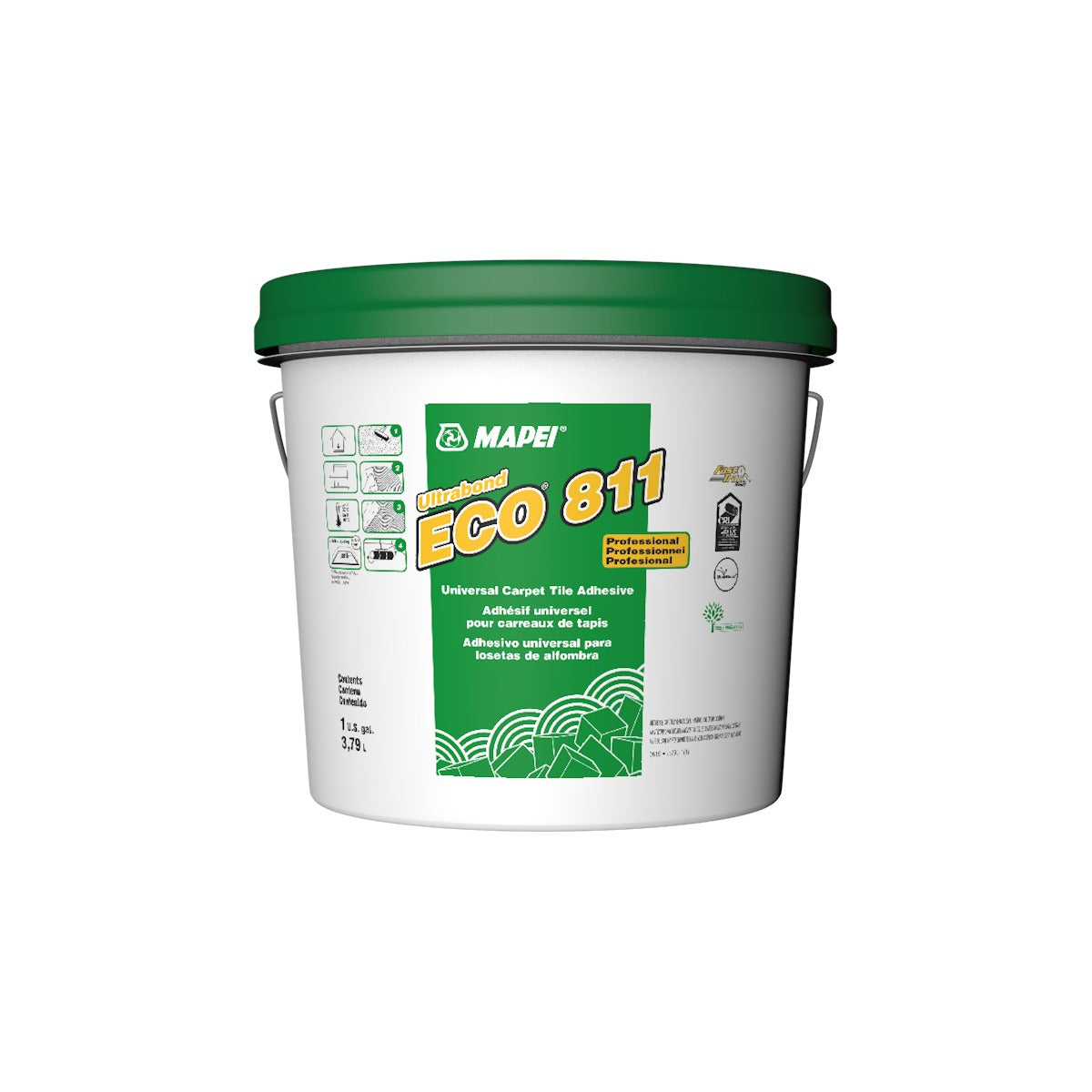 Mapei - Ultrabond ECO 811 Universal Carpet Tile Adhesive - 3.79 L