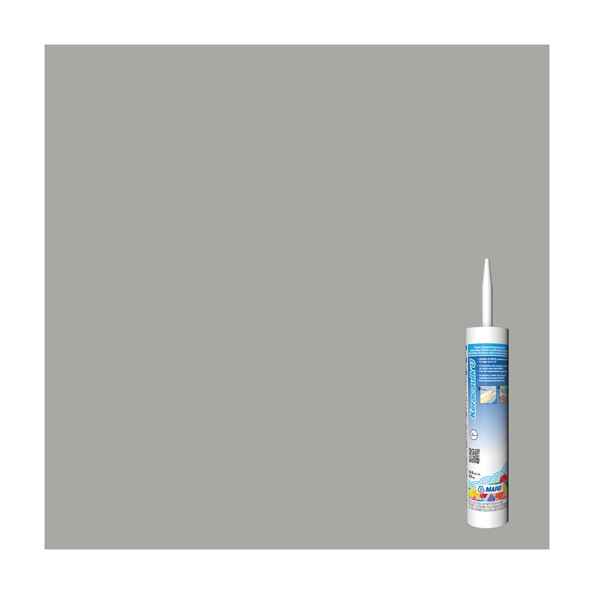 Mapei - Keracaulk U Unsanded Siliconized Acrylic Caulk #5027 Silver 311 mL