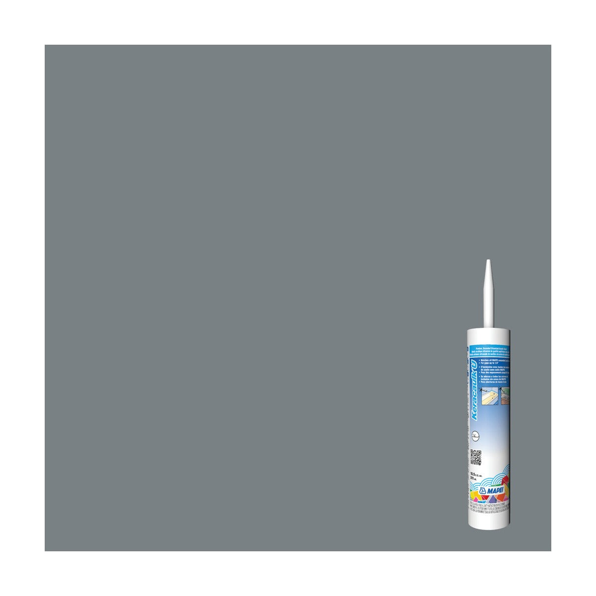 Mapei - Keracaulk U Unsanded Siliconized Acrylic Caulk #5019 Pearl Gray 311 mL