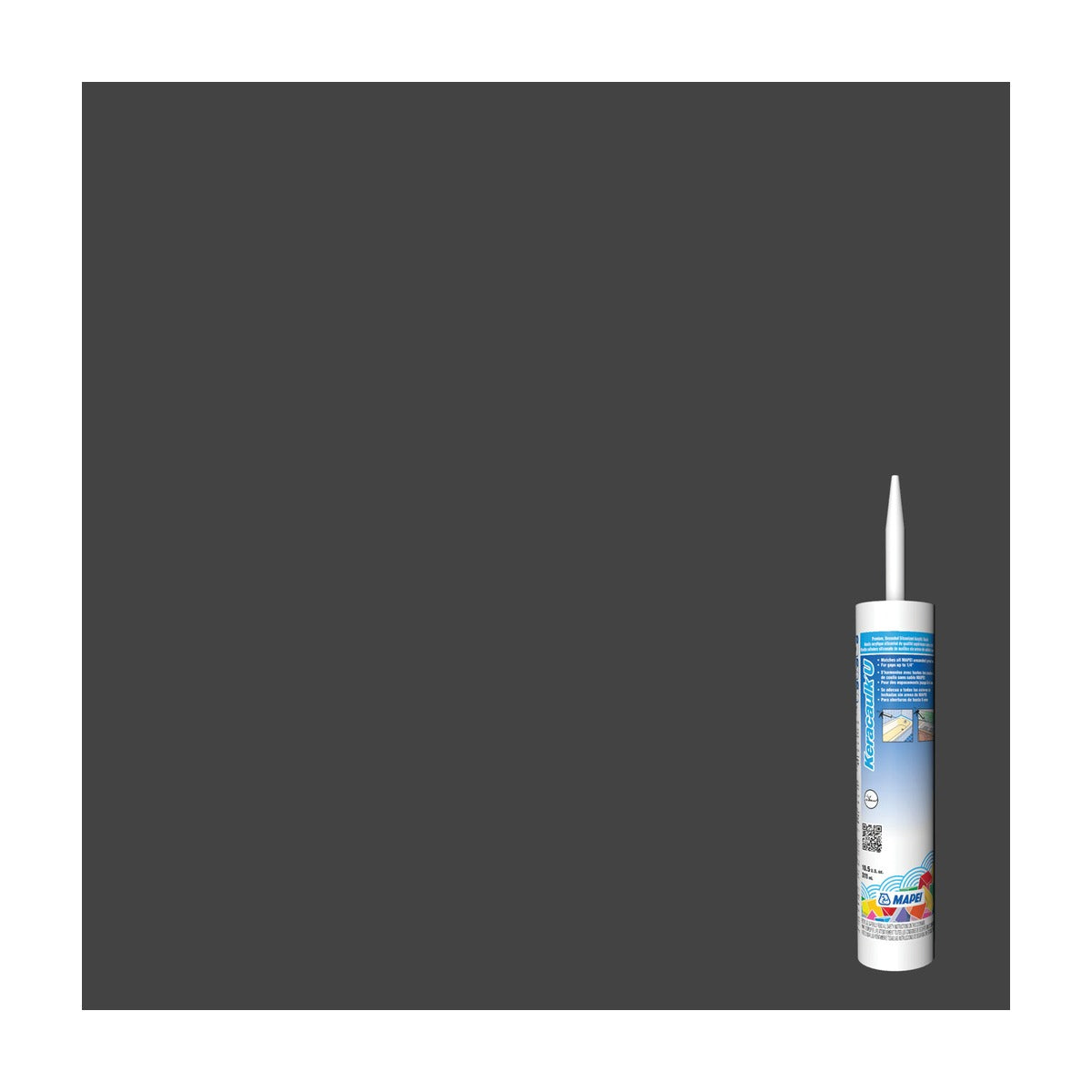 Mapei - Keracaulk U Unsanded Siliconized Acrylic Caulk #5010 Black 311 mL