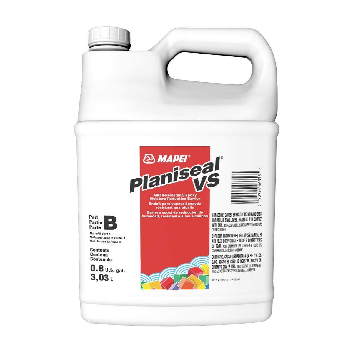 Mapei - Moisture Reduction Barrier Planiseal VS Alkali-Resistant Epoxy Part B Jug 3.03 L