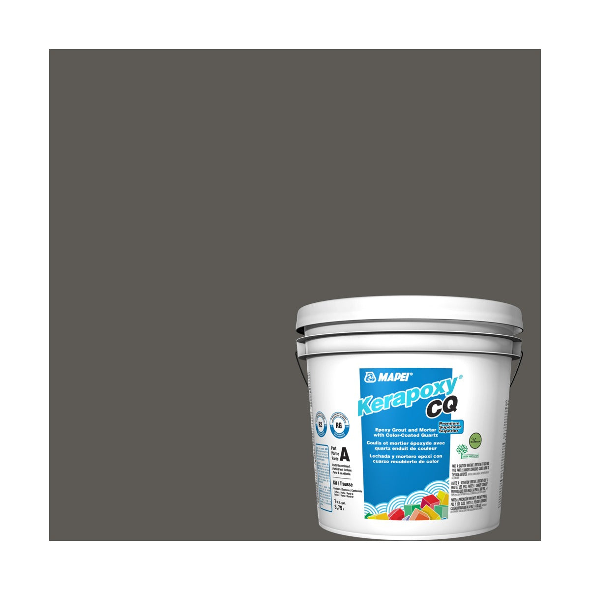 Mapei - Kerapoxy CQ Premium Epoxy Grout with Color-Coated Quartz #5047 Charcoal 3.79 L