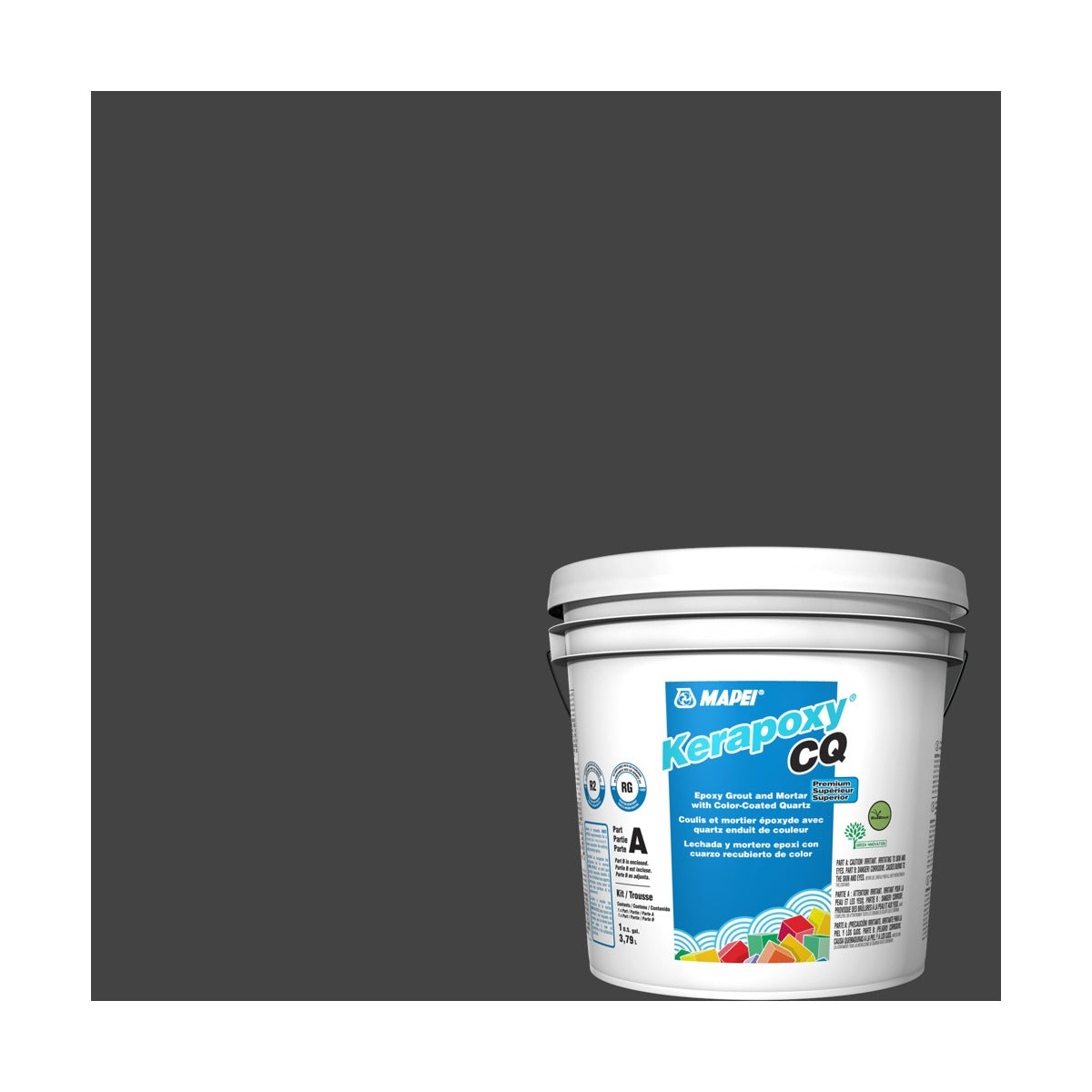 Mapei - Kerapoxy CQ Premium Epoxy Grout with Color-Coated Quartz #5010 Black 3.79 L
