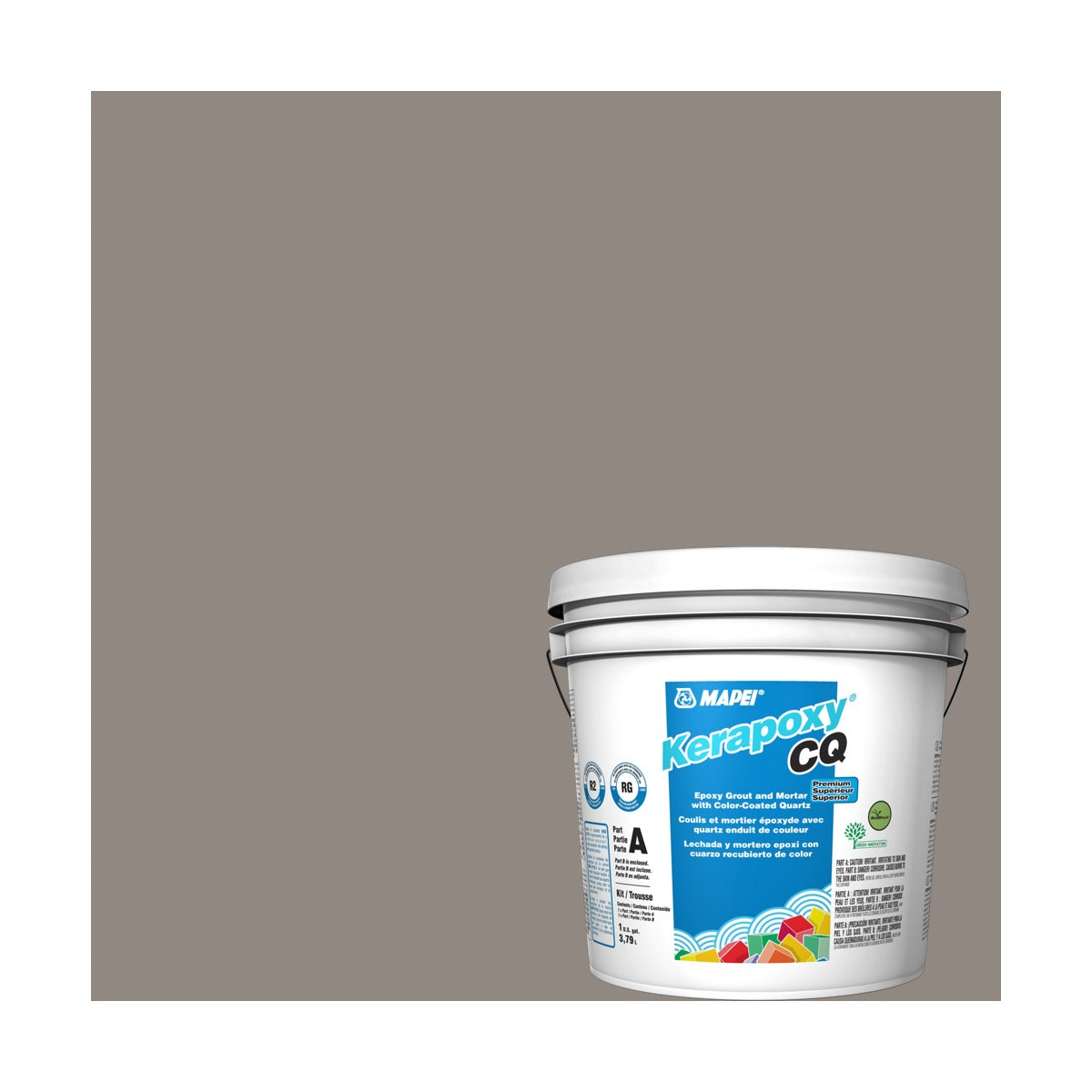 Mapei - Kerapoxy CQ Premium Epoxy Grout with Color-Coated Quartz #5002 Pewter 3.79 L