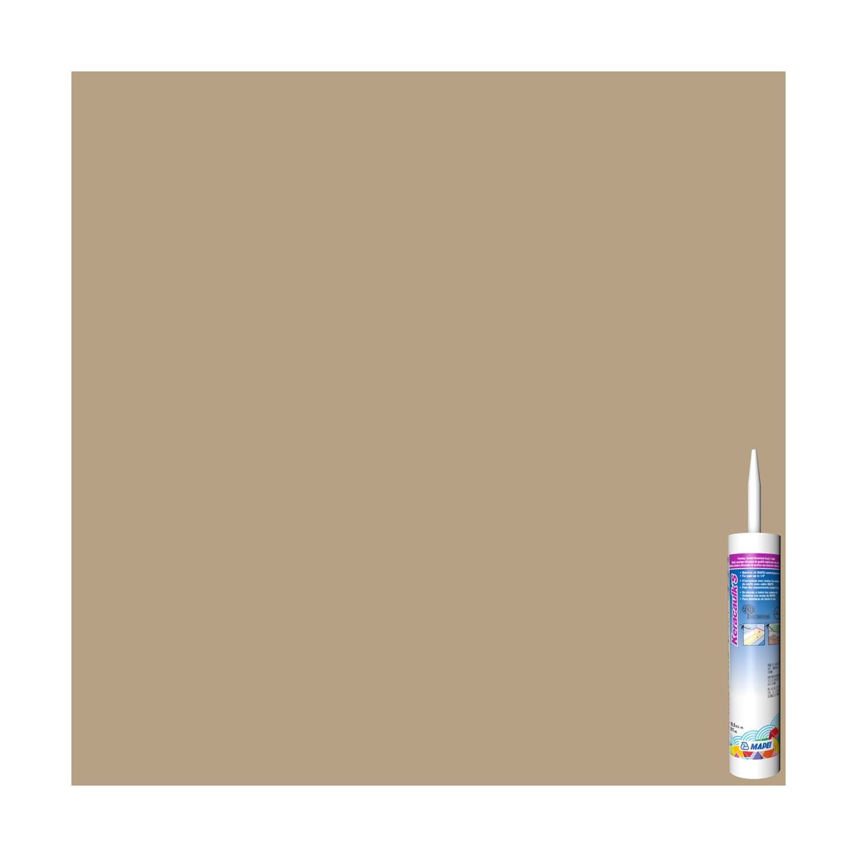 Mapei - Keracaulk S Sanded Siliconized Acrylic Caulk #5044 Pale Umber 311 mL