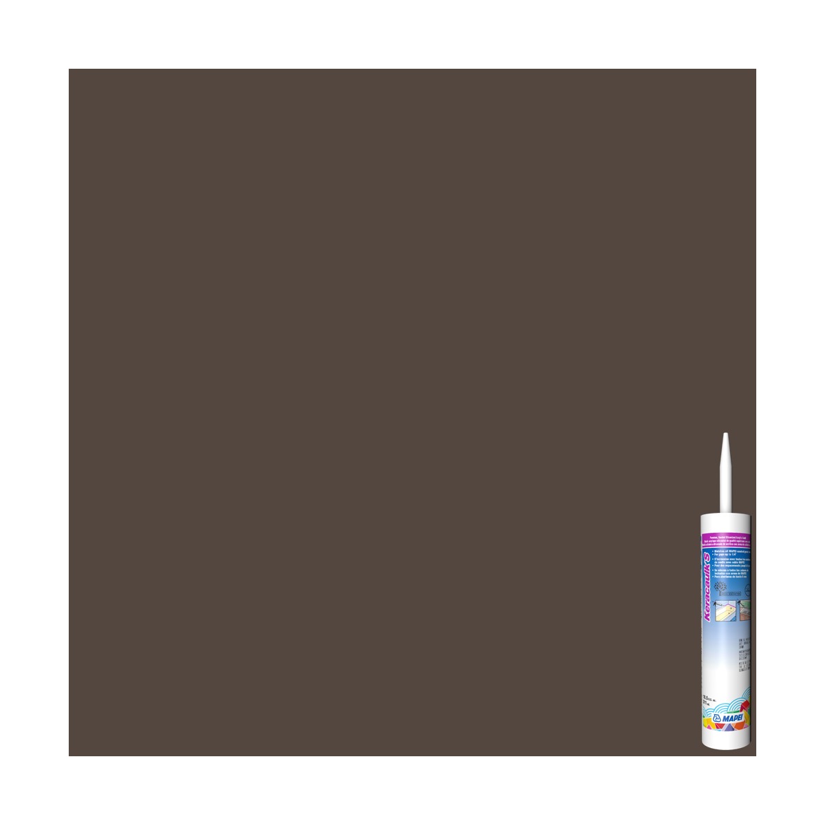 Mapei - Keracaulk S Sanded Siliconized Acrylic Caulk #5007 Chocolate 311 mL