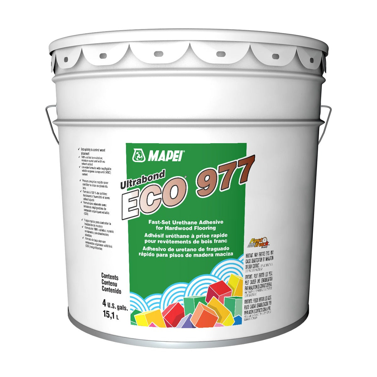 Mapei - Ultrabond ECO 977 Fast-Set Urethane Adhesive for Hardwood Flooring 15.1 L