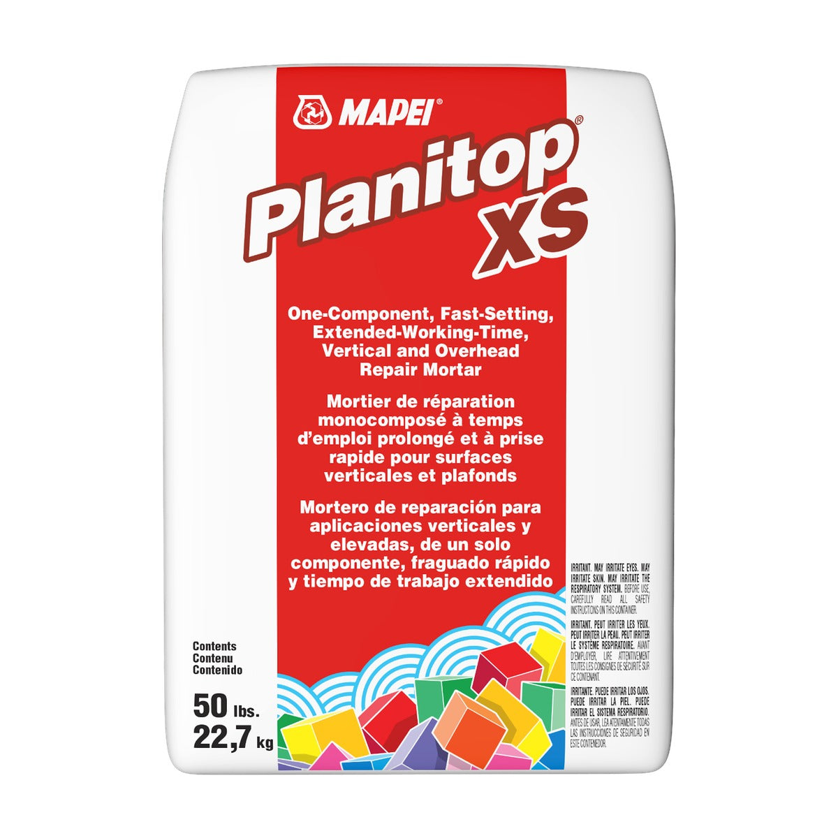 Mapei - Planitop XS Extended-Working-Time Vertical & Overhead Repair Mortar - 50 lb