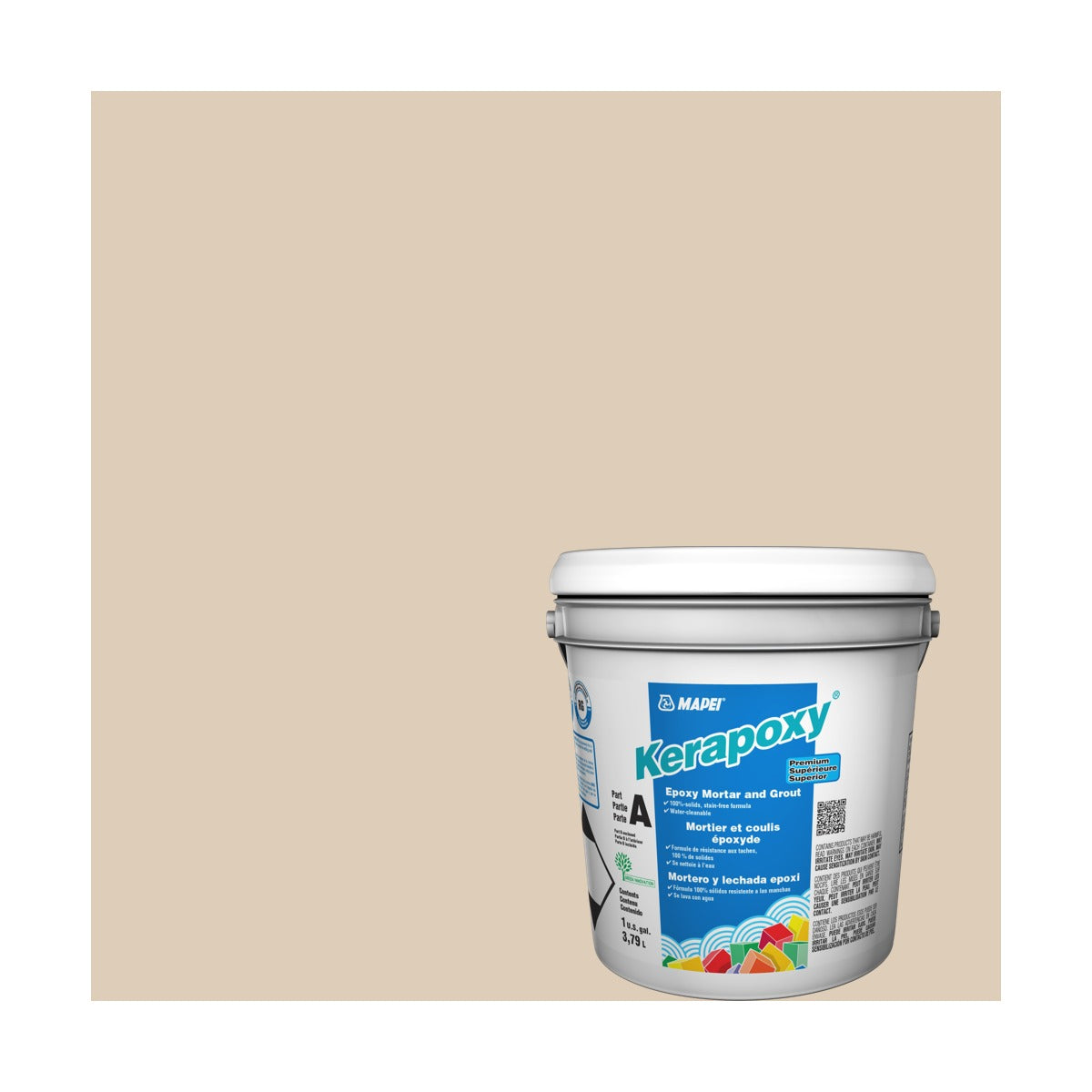 Mapei - Kerapoxy Kit Premium Epoxy Grout #5049 Light Almond 3.79 L