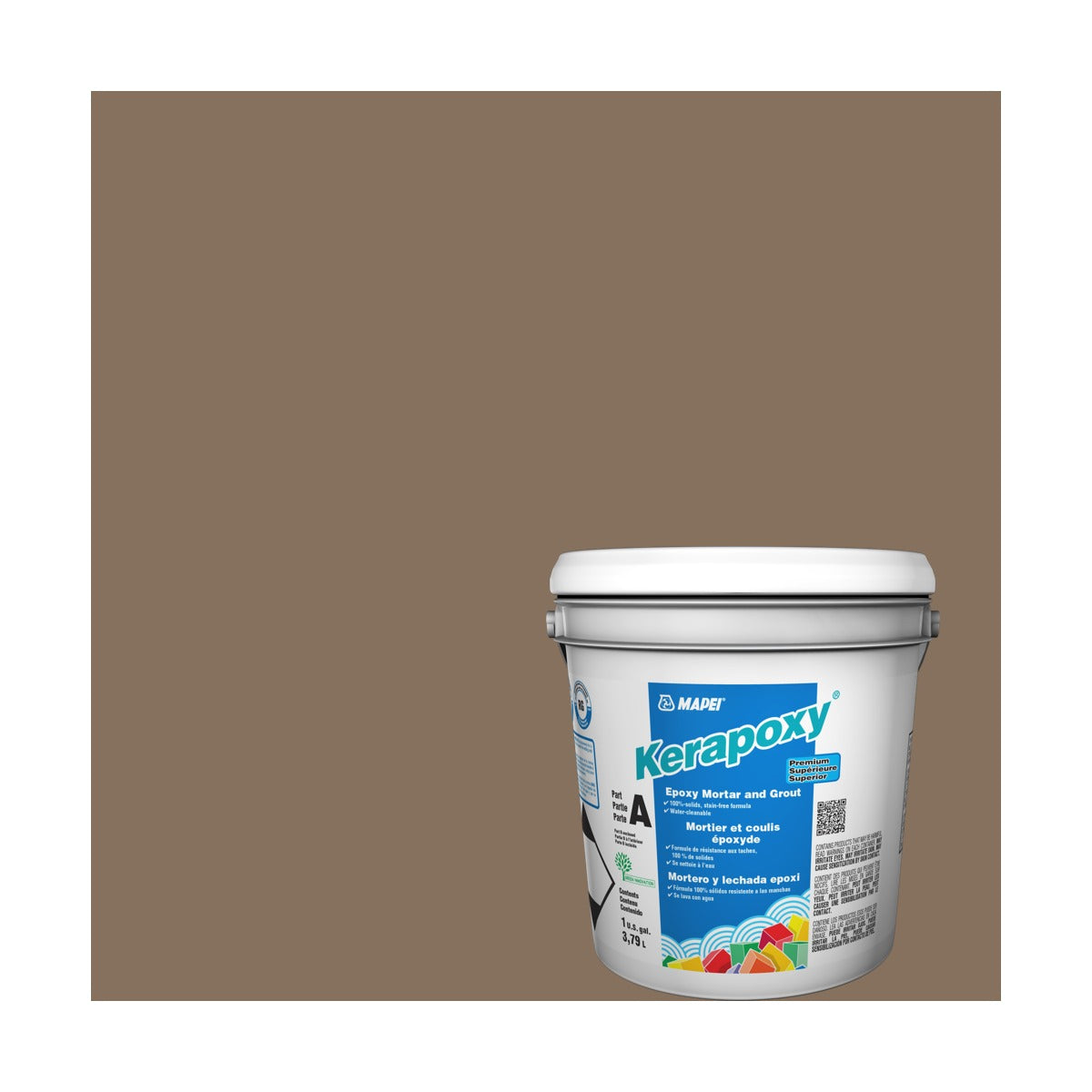Mapei - Kerapoxy Kit Premium Epoxy Grout #5042 Mocha 3.79 L