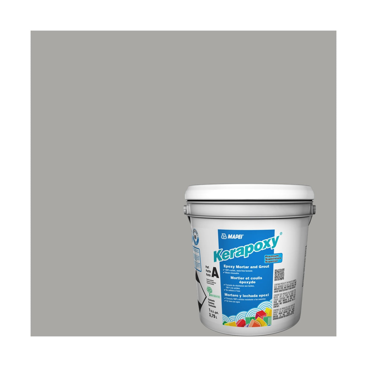 Mapei - Kerapoxy Kit Premium Epoxy Grout #5027 Silver 3.79 L