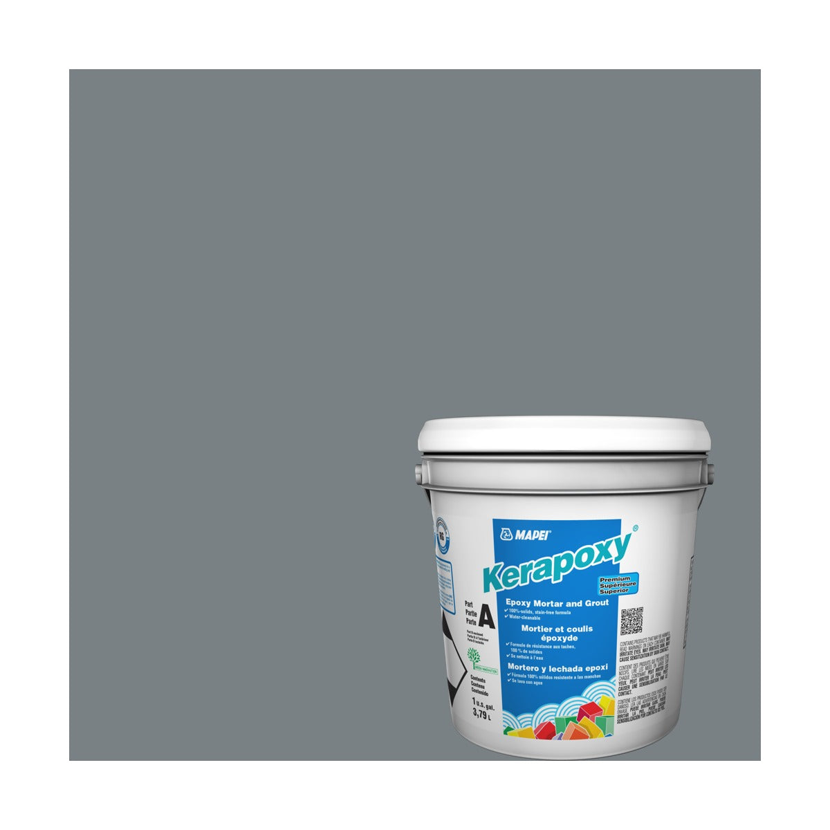 Mapei - Kerapoxy Kit Premium Epoxy Grout #5019 Pearl Gray 3.79 L