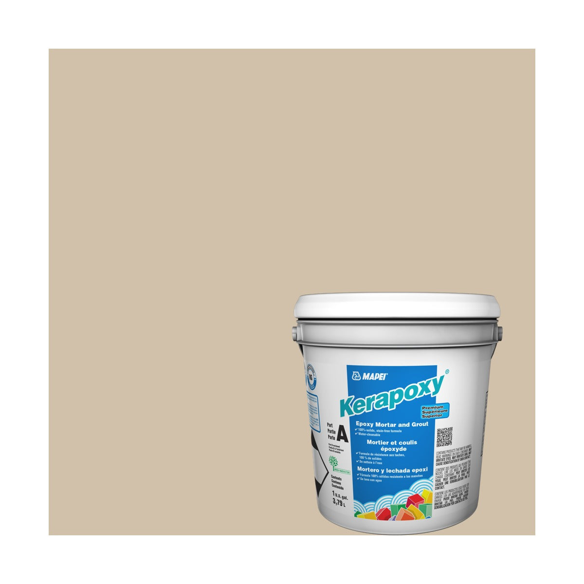 Mapei - Kerapoxy Kit Premium Epoxy Grout #5015 Bone 3.79 L