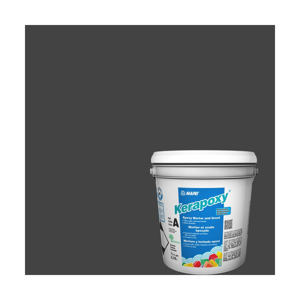 Mapei - Kerapoxy Kit Premium Epoxy Grout #5010 Black 3.79 L