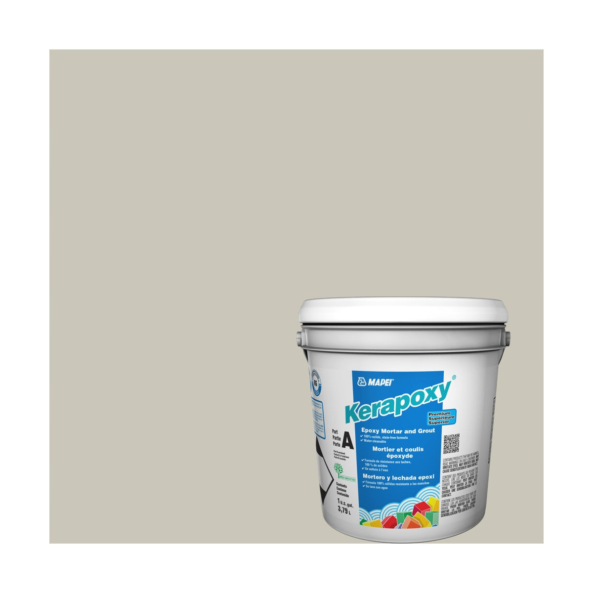 Mapei - Kerapoxy Kit Premium Epoxy Grout #5001 Alabaster 3.79 L