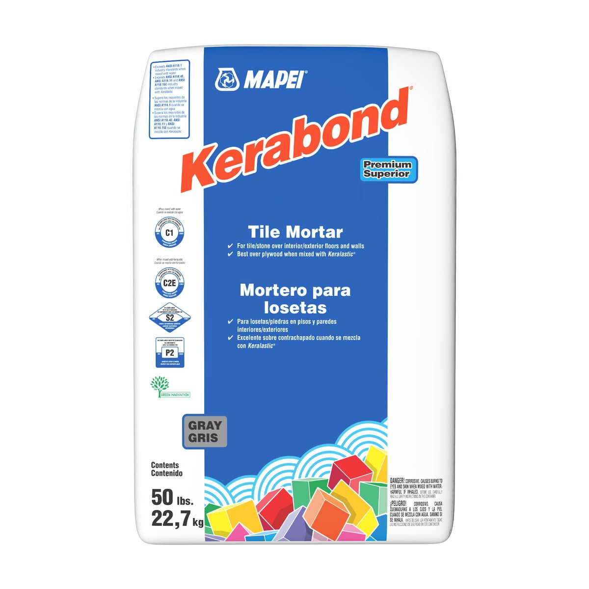 Mapei - Kerabond Premium Tile Mortar Gray 22.7 kg