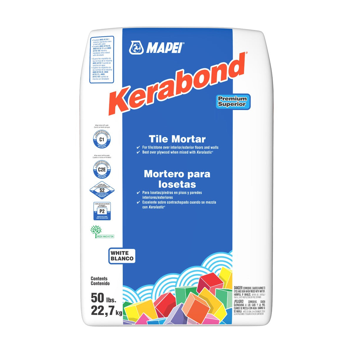 Mapei - Kerabond Premium Tile Mortar White 22.7 kg