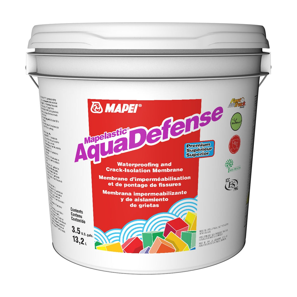 Mapei - AquaDefense Premium Waterproofing & Crack-Isolation Membrane - 13.2 L