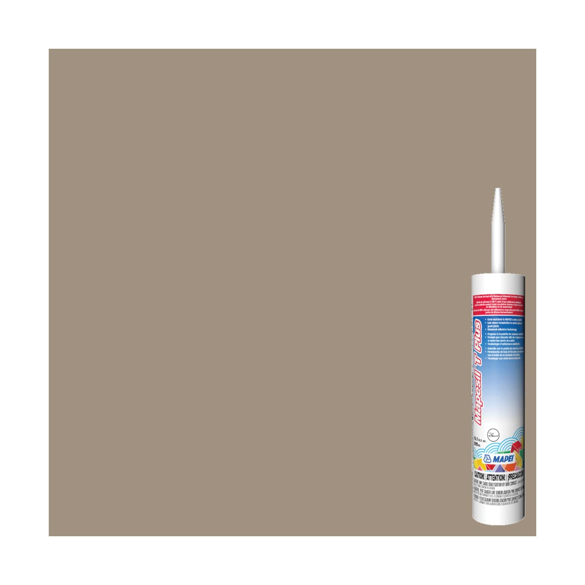Mapei - Mapesil T Plus Silicone Sealant #5105 Driftwood 299 ml