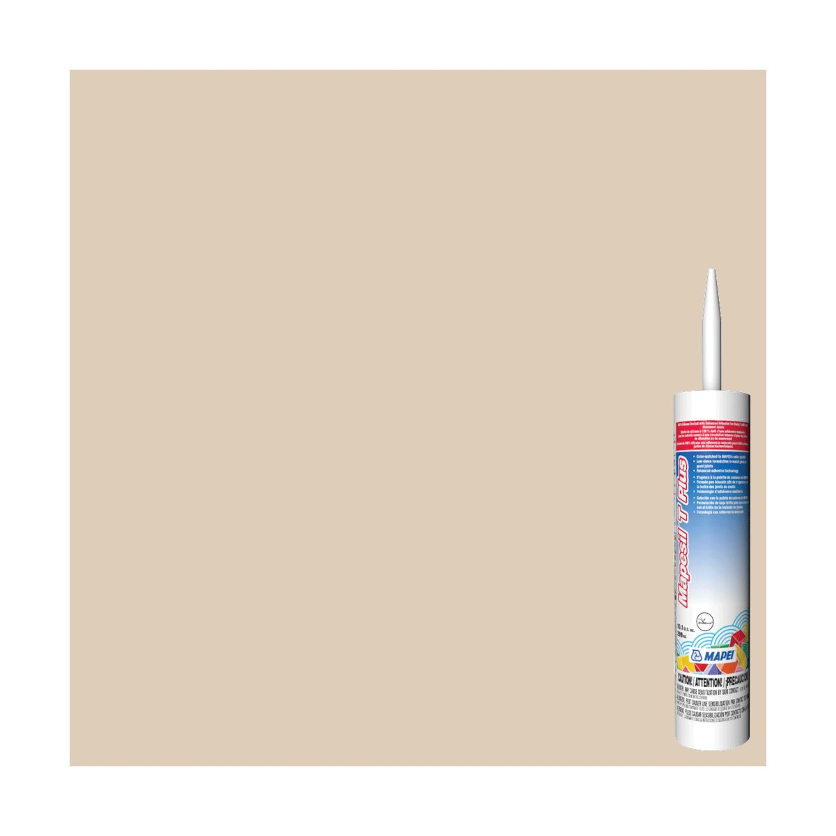 Mapei - Mapesil T Plus Silicone Sealant #5049 Light Almond 299 ml