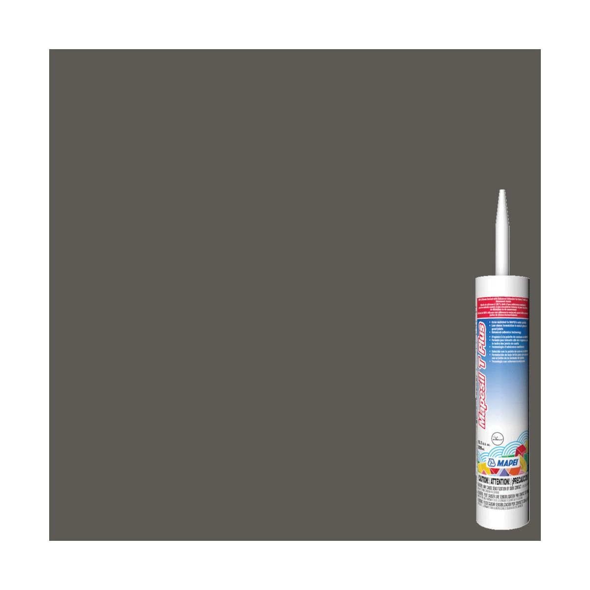 Mapei - Mapesil T Plus Silicone Sealant #5047 Charcoal 299 ml