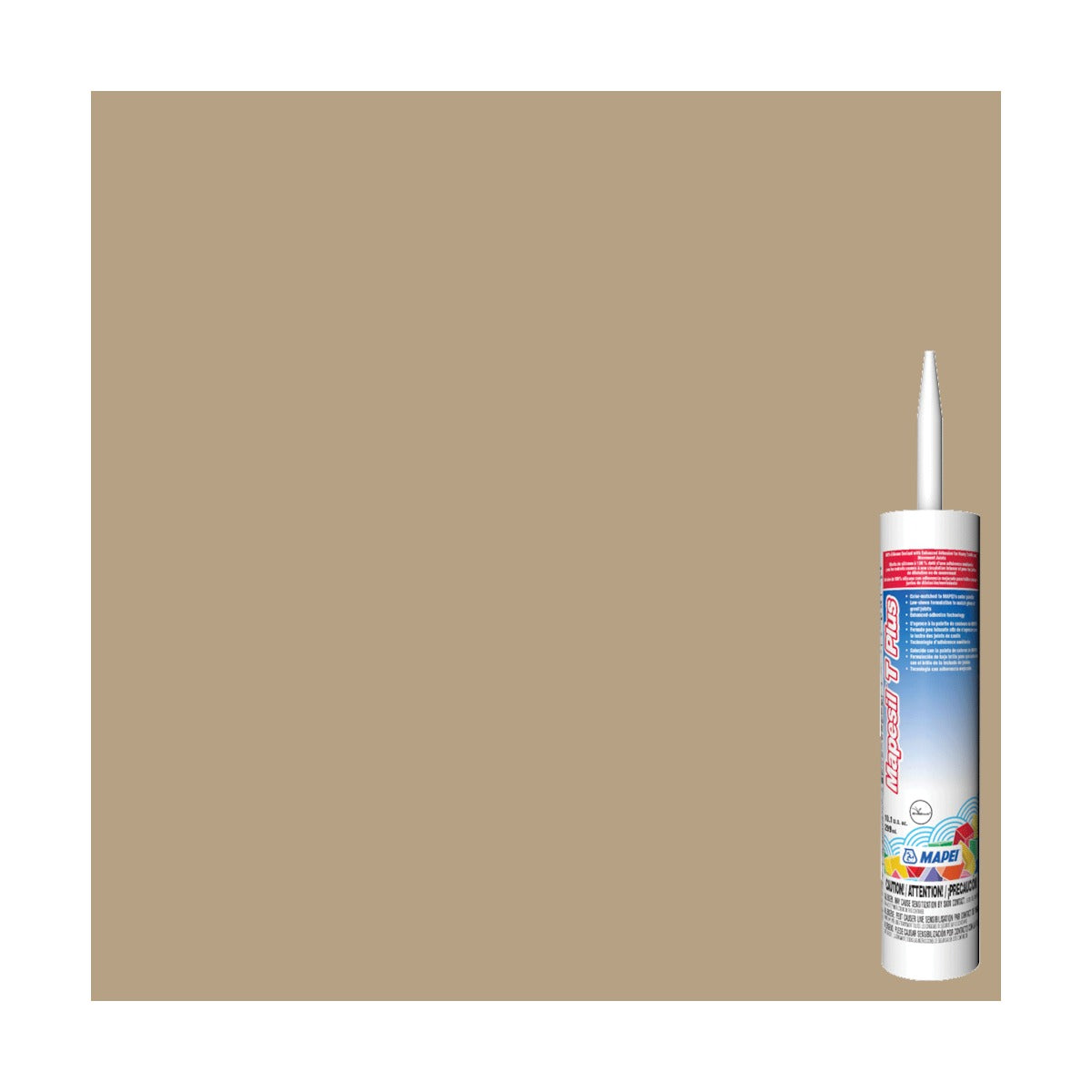 Mapei - Mapesil T Plus Silicone Sealant #5044 Pale Umber 299 ml