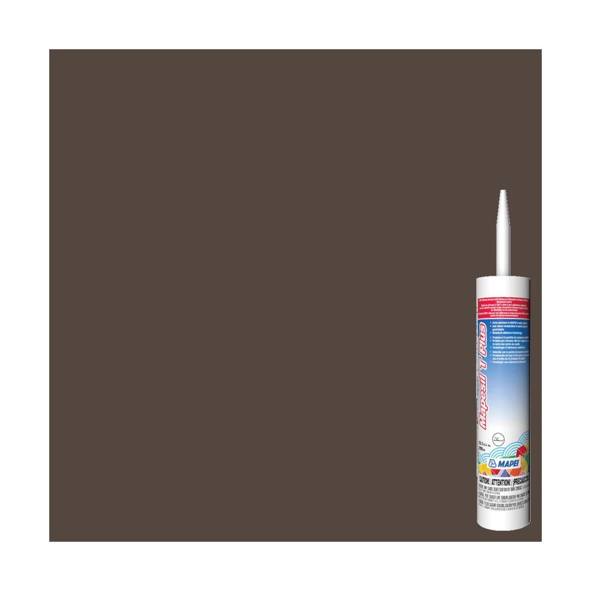 Mapei - Mapesil T Plus Silicone Sealant #5007 Chocolate 299 ml