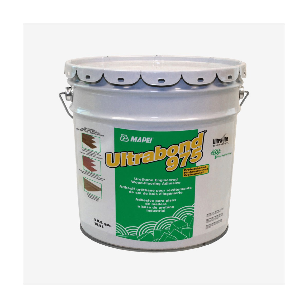 Mapei - Ultrabond Eco 975 Standard Urethane Adhesive for Hardwood Flooring 4 gal