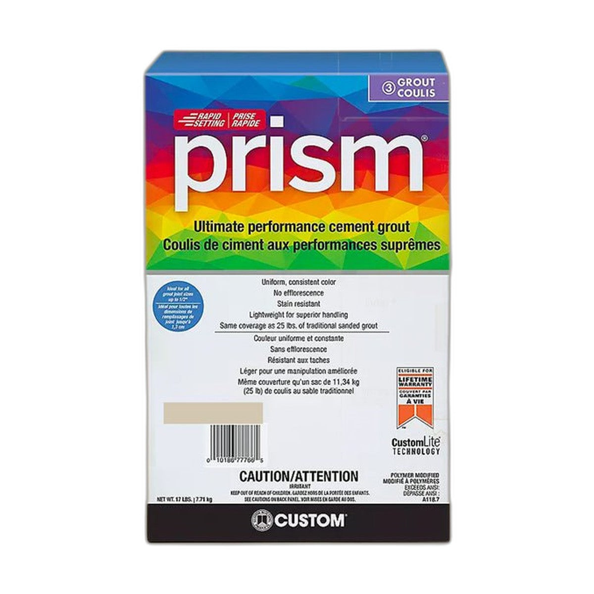 prism ultimate performance grout 17lbs