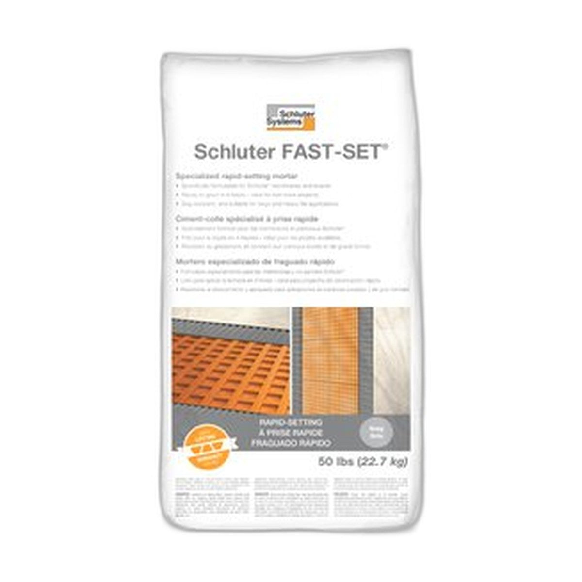 schluter fast set rapid setting mortar