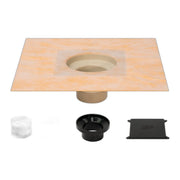 schluter kerdi drain f flange 2 abs pvc