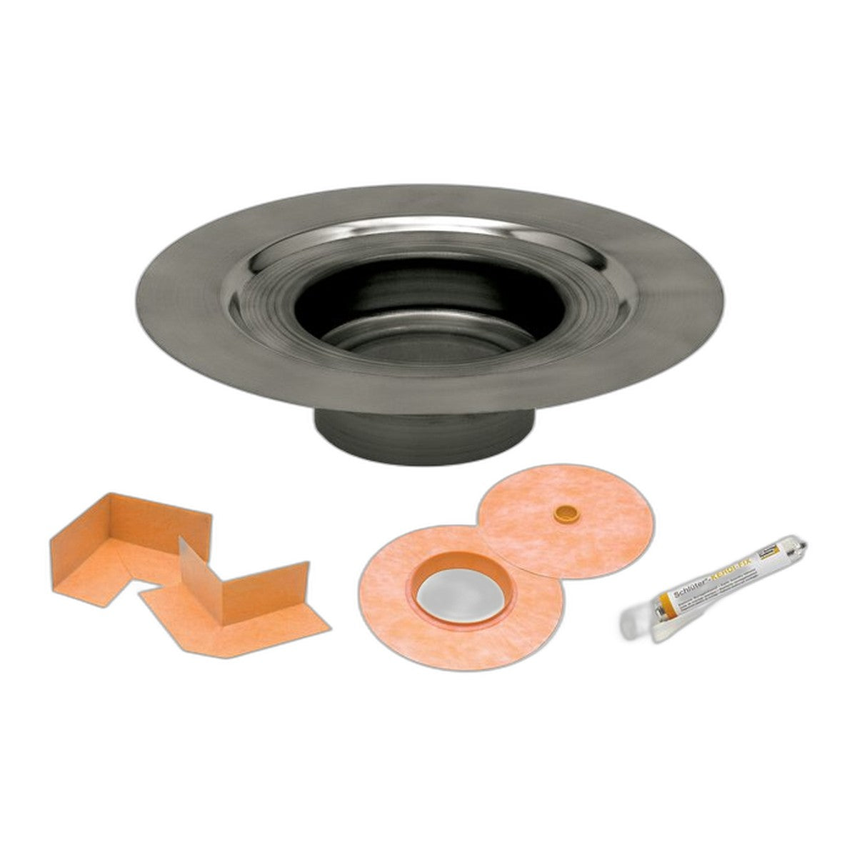 schluter kerdi drain flange kit 3 stn steel
