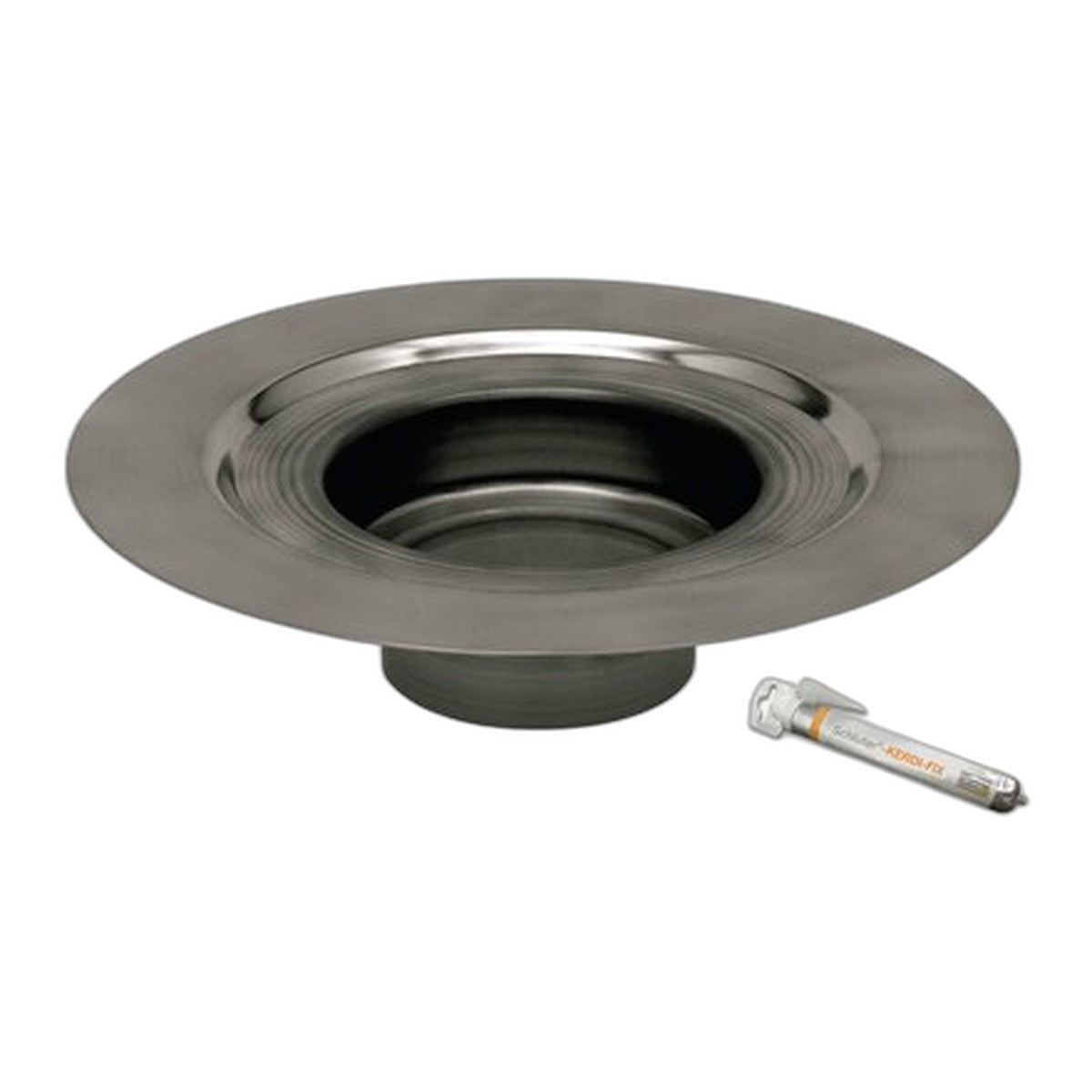 schluter kerdi drain flange kit stn steel 2 outlet