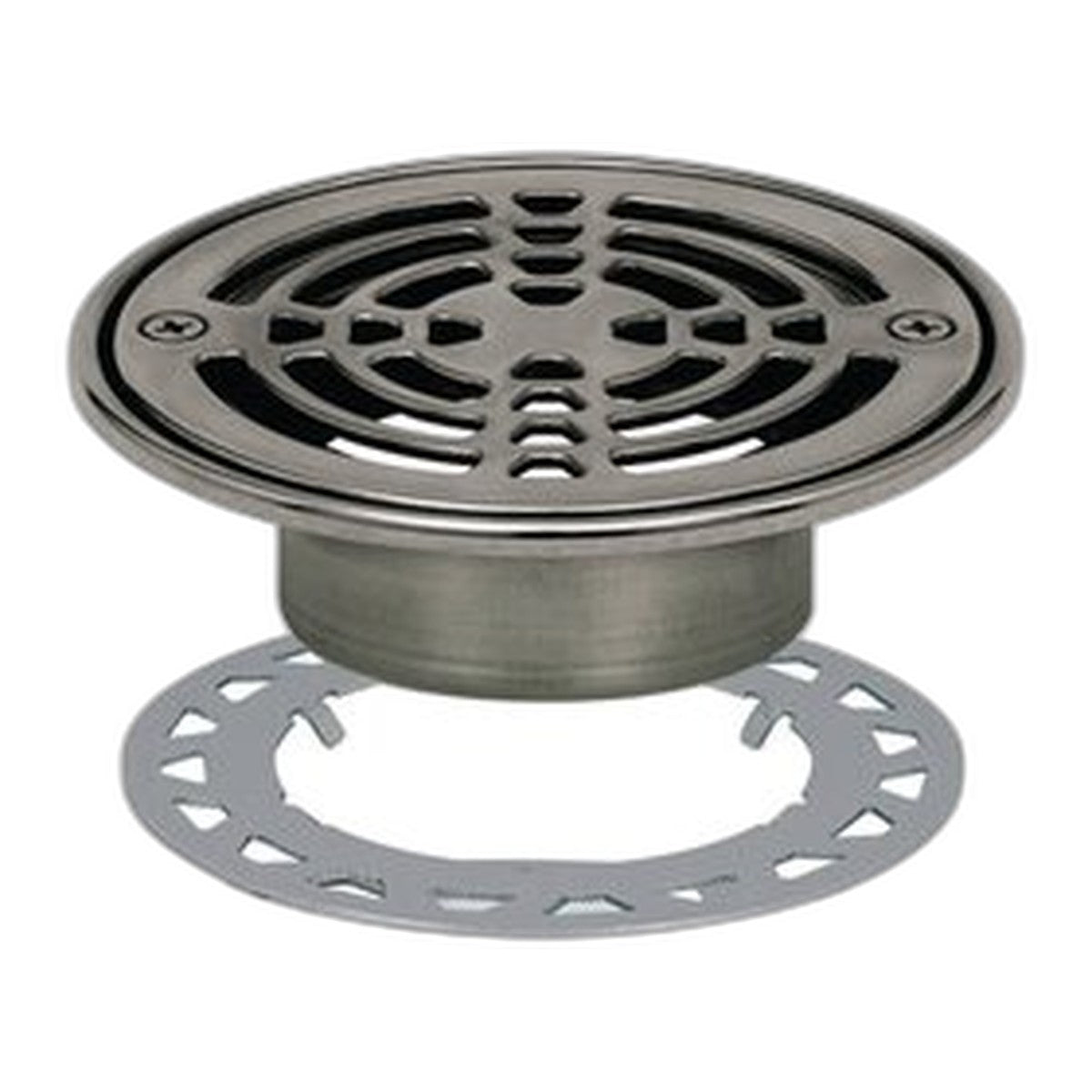 schluter kerdi drain grate kit classic round 6 stn steel