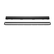 schluter r kerdi line linear drain solid matte black grate kit
