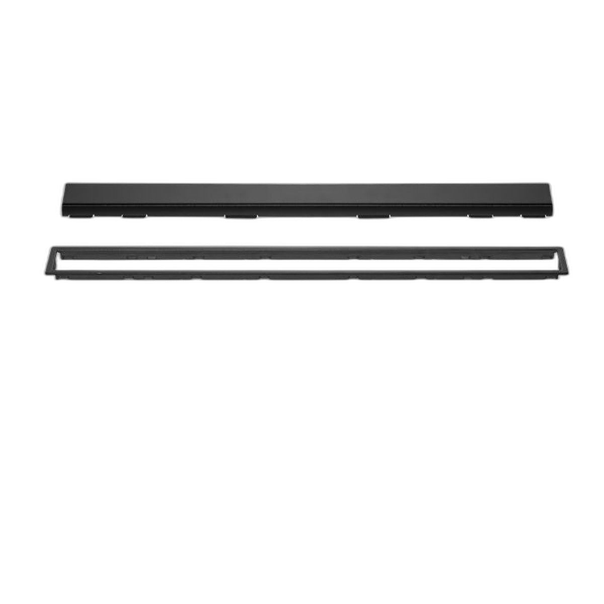 schluter r kerdi line linear drain solid matte black grate kit
