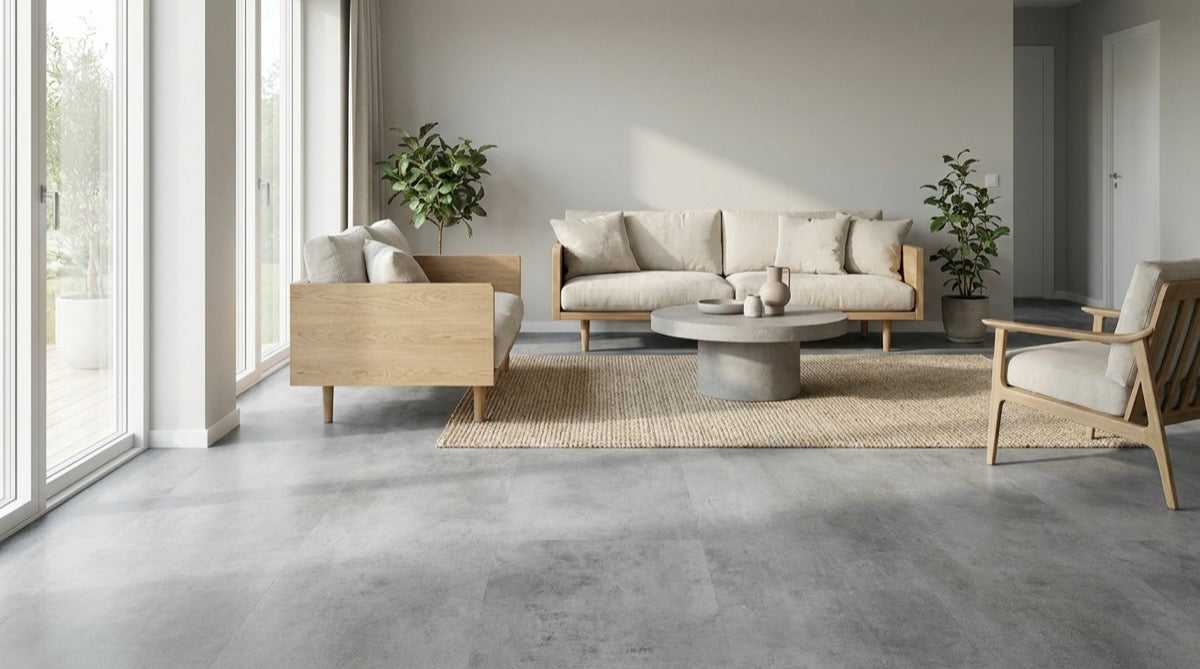 Clay - HydroGen 6 - Click Vinyl Tile by Biyork - (12" x 24" x 6mm) 19.38 ft² / Box