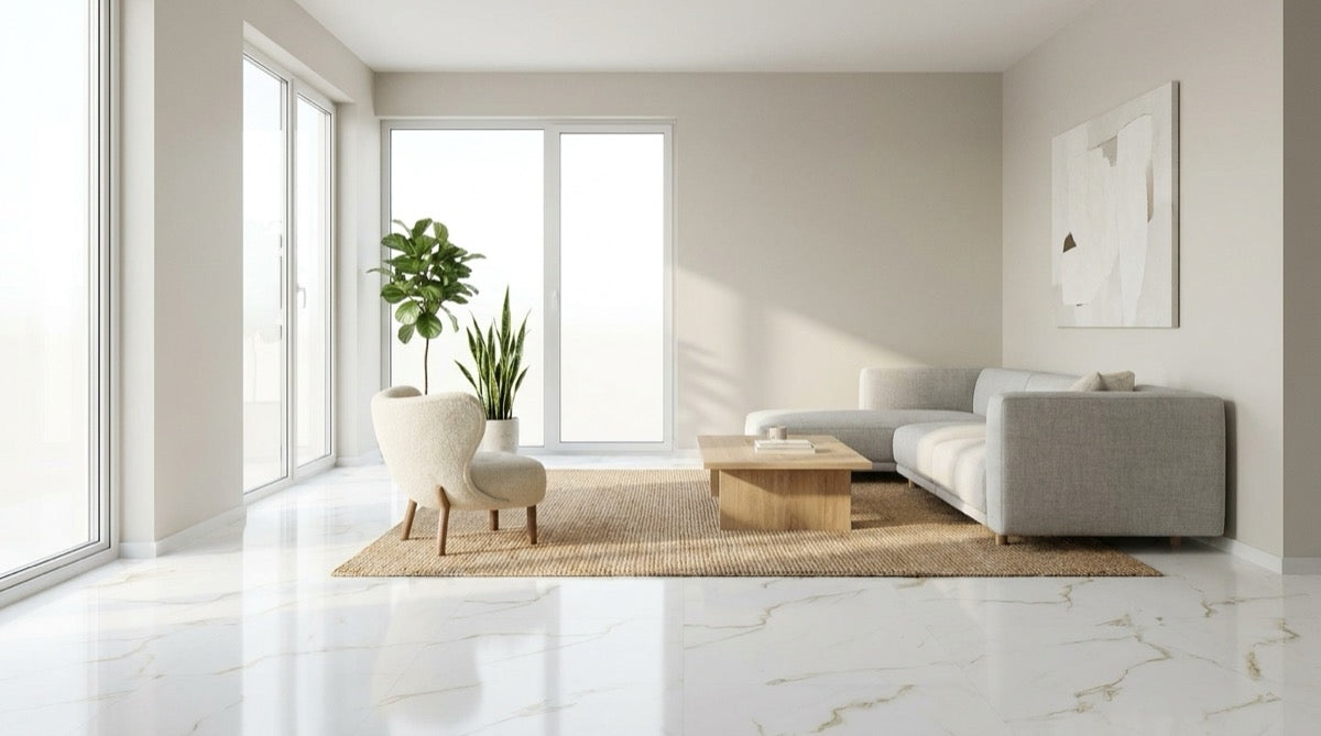 Combed Cotton - HydroGen 6 - Click Vinyl Tile by Biyork - (12" x 24" x 6mm) 19.38 ft² / Box