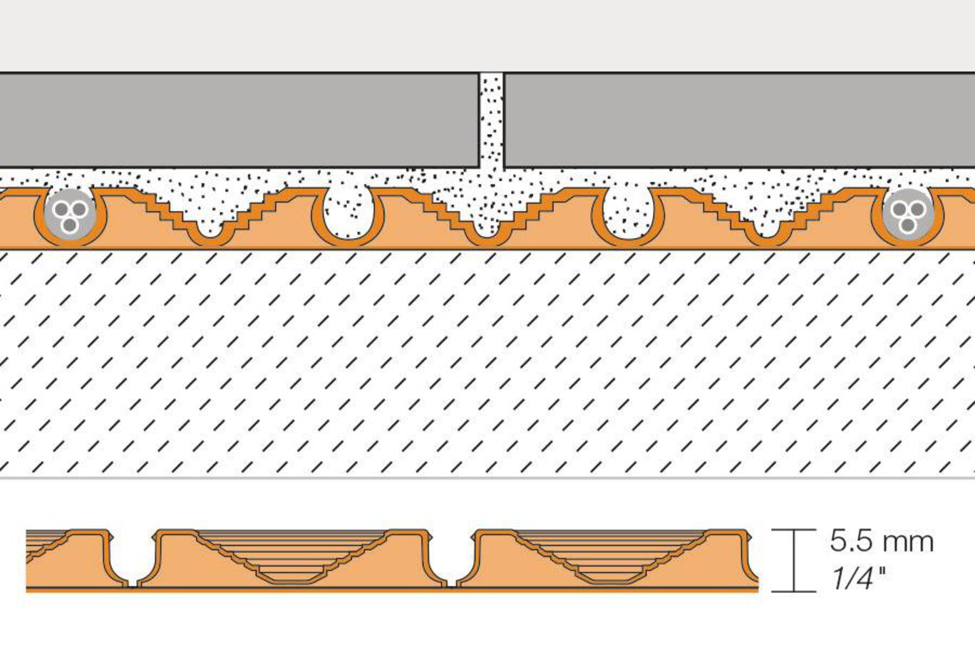 Schluter® DITRA-HEAT-PS ROLL 3'3" X 41'1" = 134.5 SF